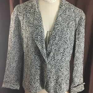 Jones New York floral patterned blazer